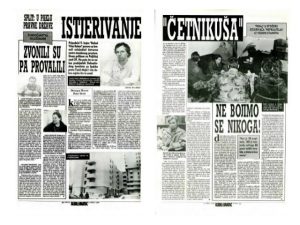 Feral Tribune on Marinkovic case. Photo curtosy of Tonci Majic