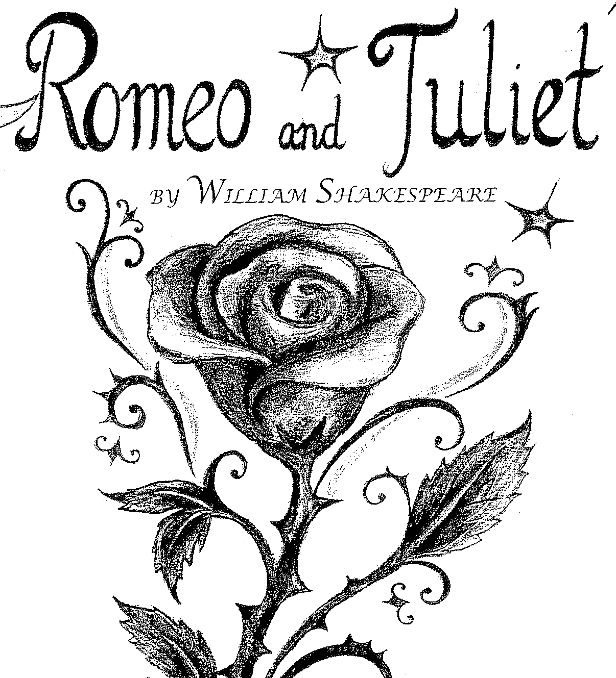 romeo and juliet cover drawing
