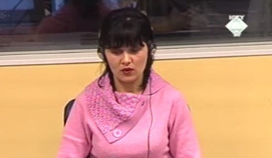 Jasna Denona na suđenju Milanu Martiću (ICTY TV - 2006)