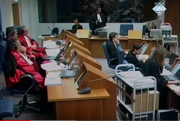 Sudnica Tribunala tokom iskaza svedoka U na suđenju Milomiru Stakiću (ICTY, 2002)