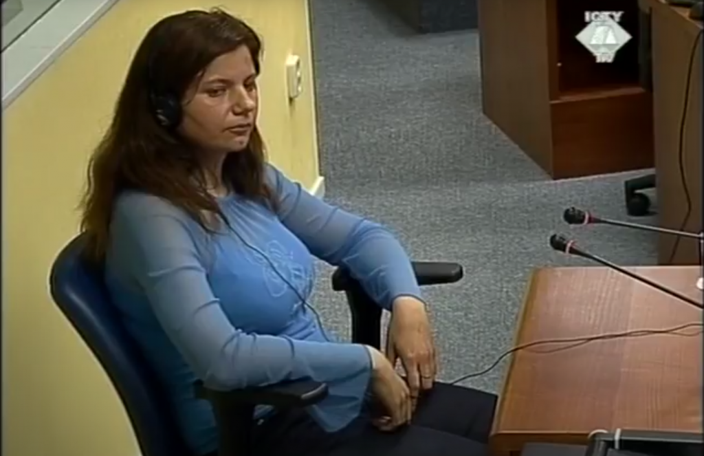 Sanja Buntić svedoči na suđenju Milanu Martiću (ICTY TV - 2006)