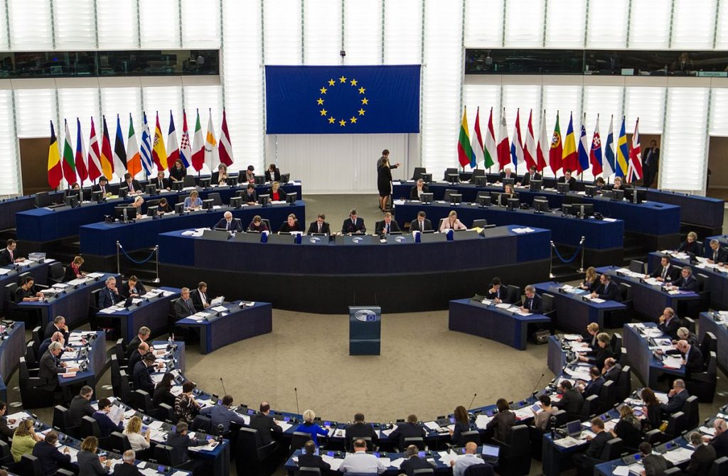 Evropski parlament tokom zasedanja (2015)