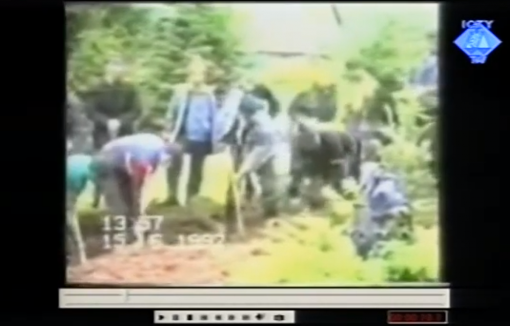 Pokop ubijenih zatvorenika u Sokolini 15.06.1992. (ICTY TV)