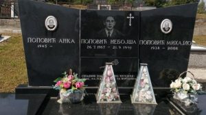 Гробот на еден од убиените војници: Фото: Анета Владимиров.