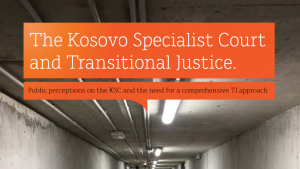 The Kosovo Specialist Court